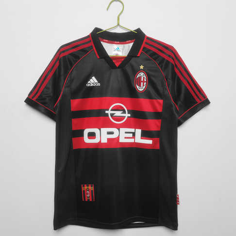 AC Milan 1998/99 Derde Shirt Korte Mouw Klassieke Retro Voetbalshirts